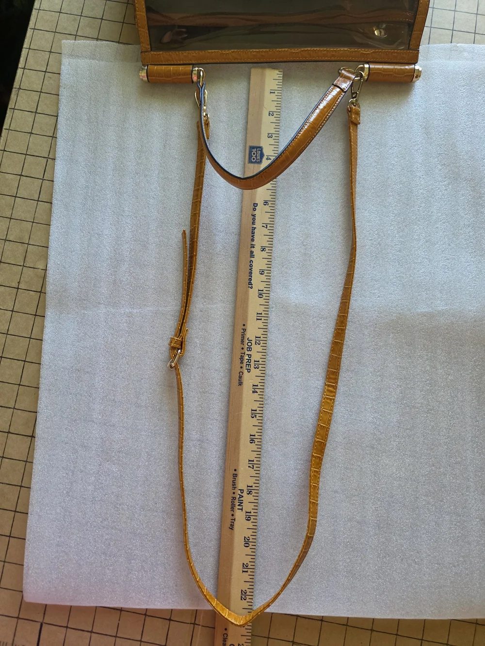 Clear Stadium Concert Bag Horsebit Satchel Orange Croc Trim Crossbody Transparen